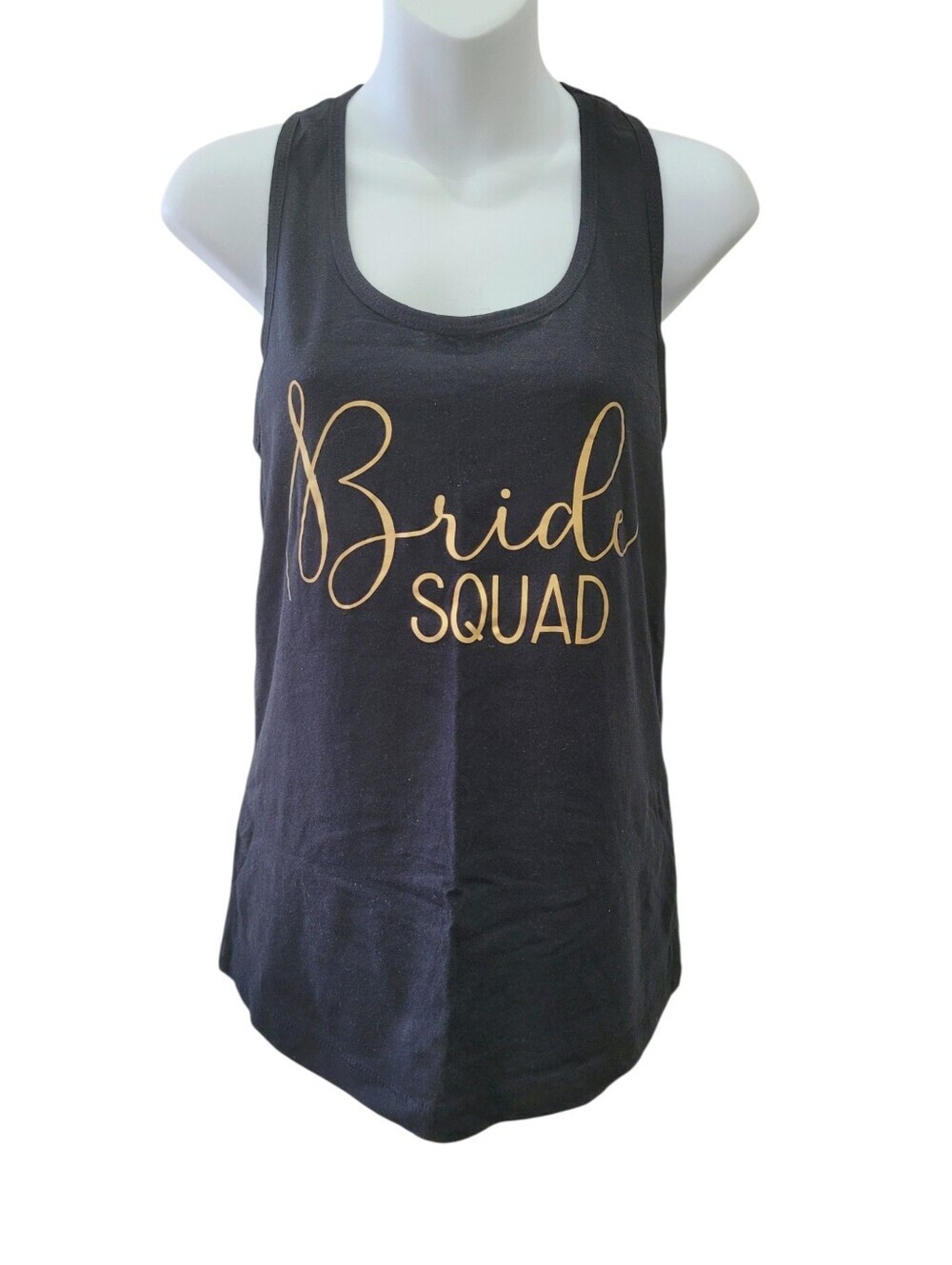2/$20 Y2K Black Bride Squad Tank Top Size: M